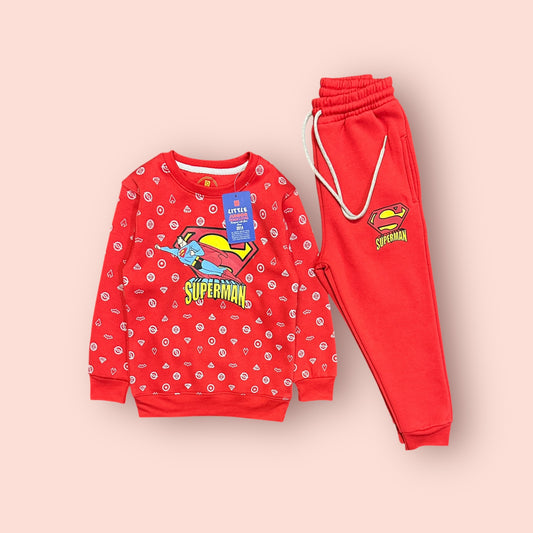 Boys Track Suit (03858)Clr-Red