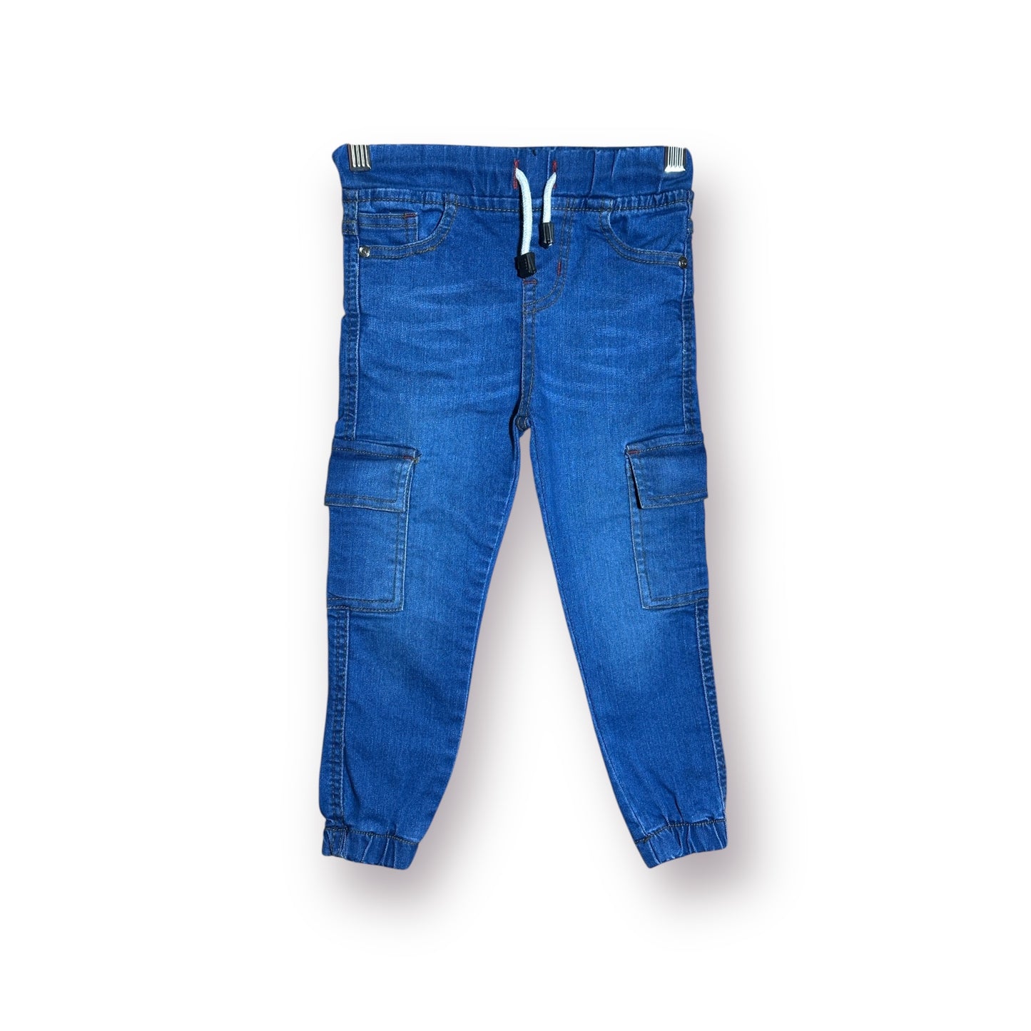 Boy Cargo Pant (00452)Clr-Blue-Fabric Denim Jeans