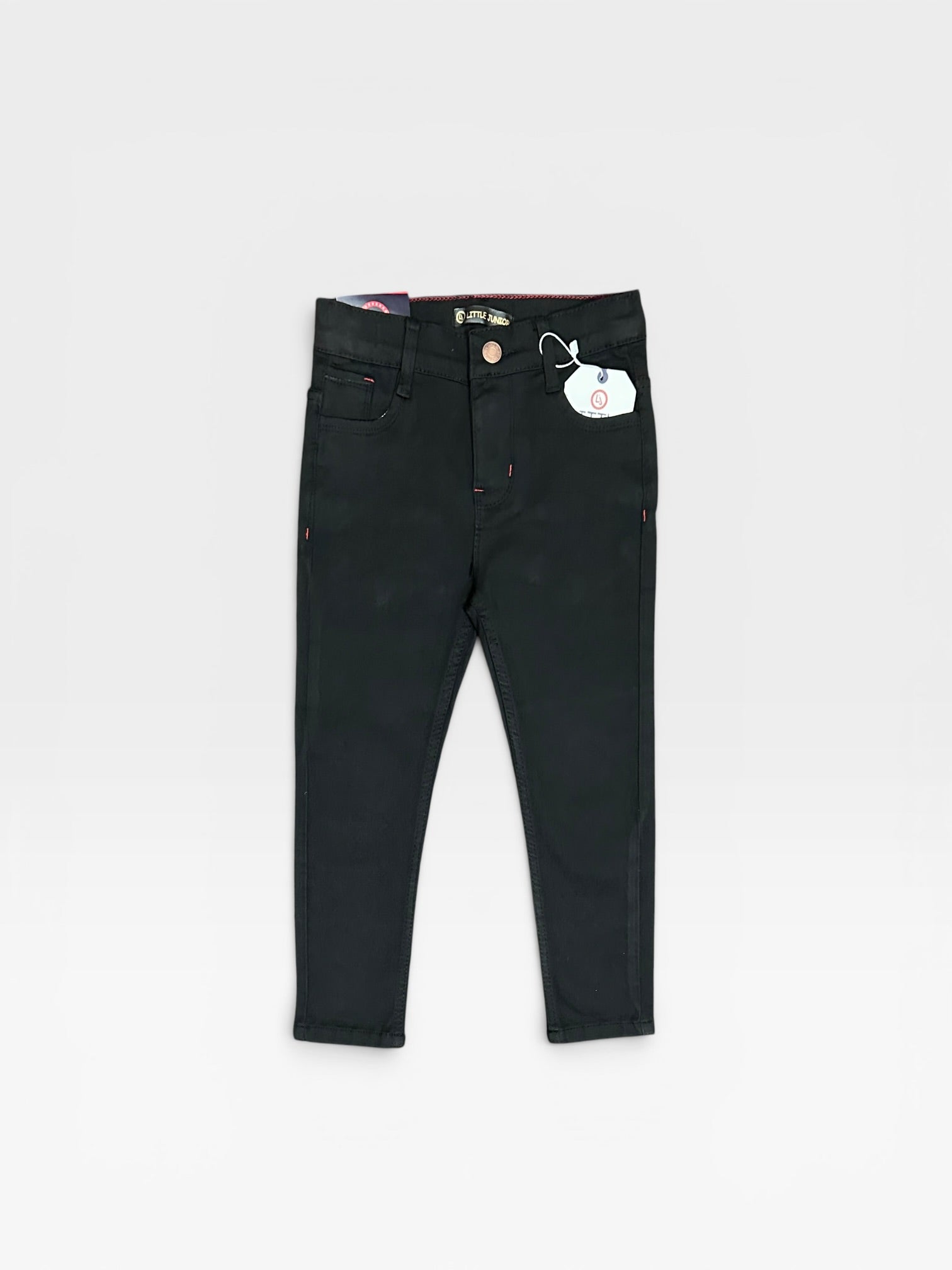 Boy Pant (02814)Clr-Black-Fabric Denim Jeans