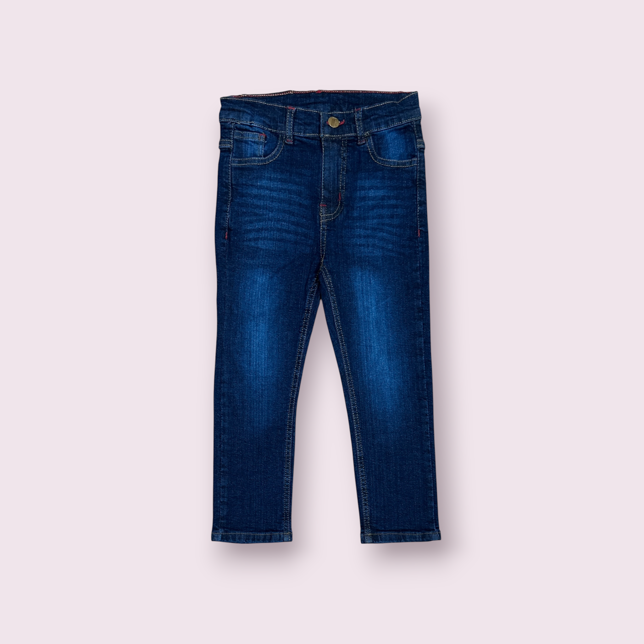 Boys Pant(0029)Clr-Dark Blue-Fabric Denim Jeans