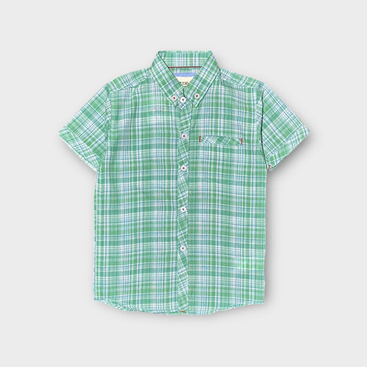 Casual Shirt (0065)Clr-Lite green-Fabric Soft Cotton