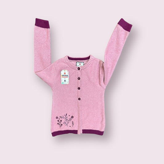 Girls Sweater (03684)Clr-Lite Pink