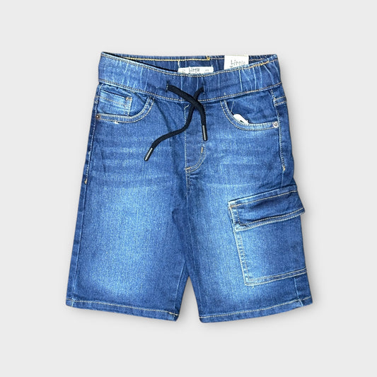 Denim Shorts (0088)Clr-Navy Blue-Fabric Jeans