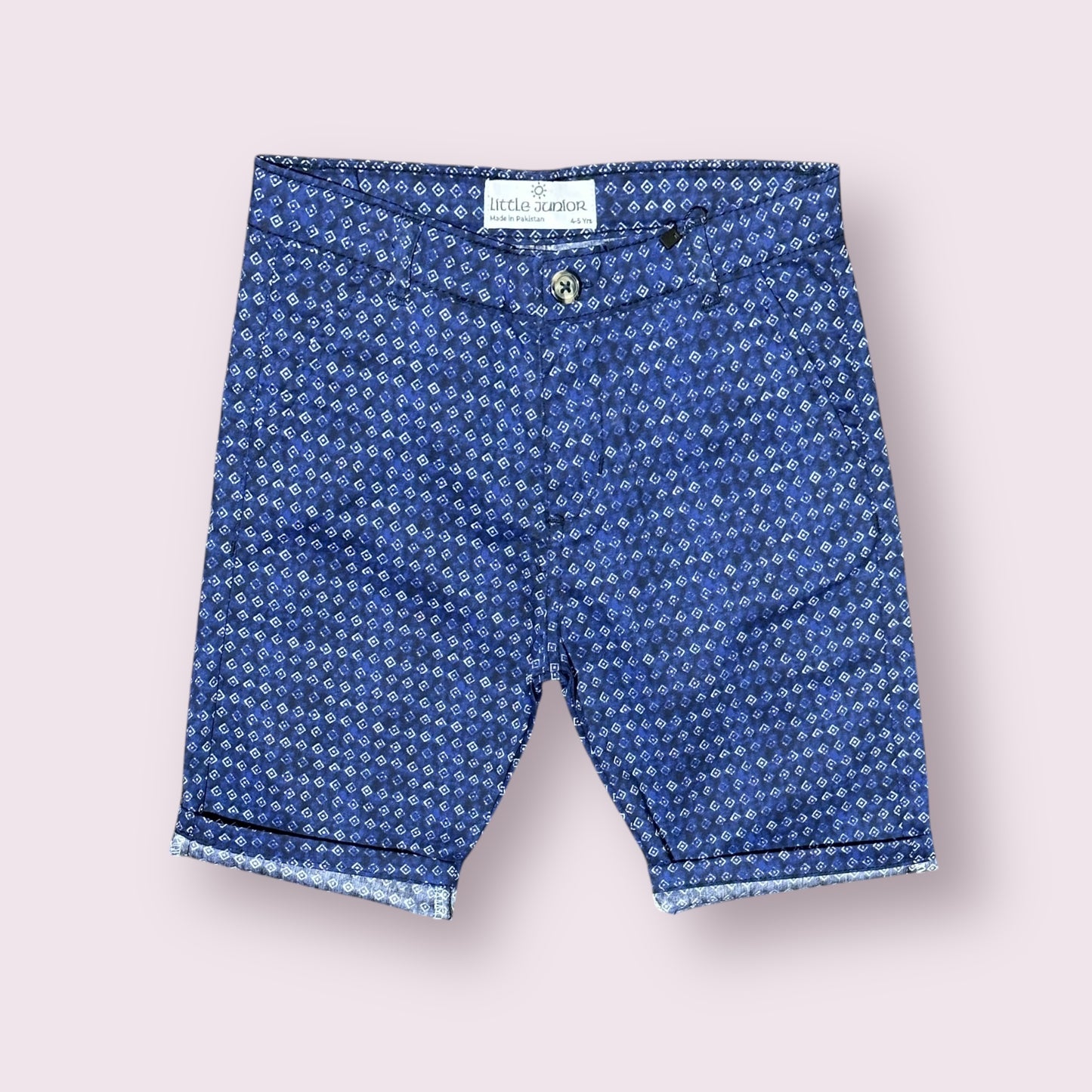 Cotton Shorts (00113)Clr-Royal blue-Fabric Cotton