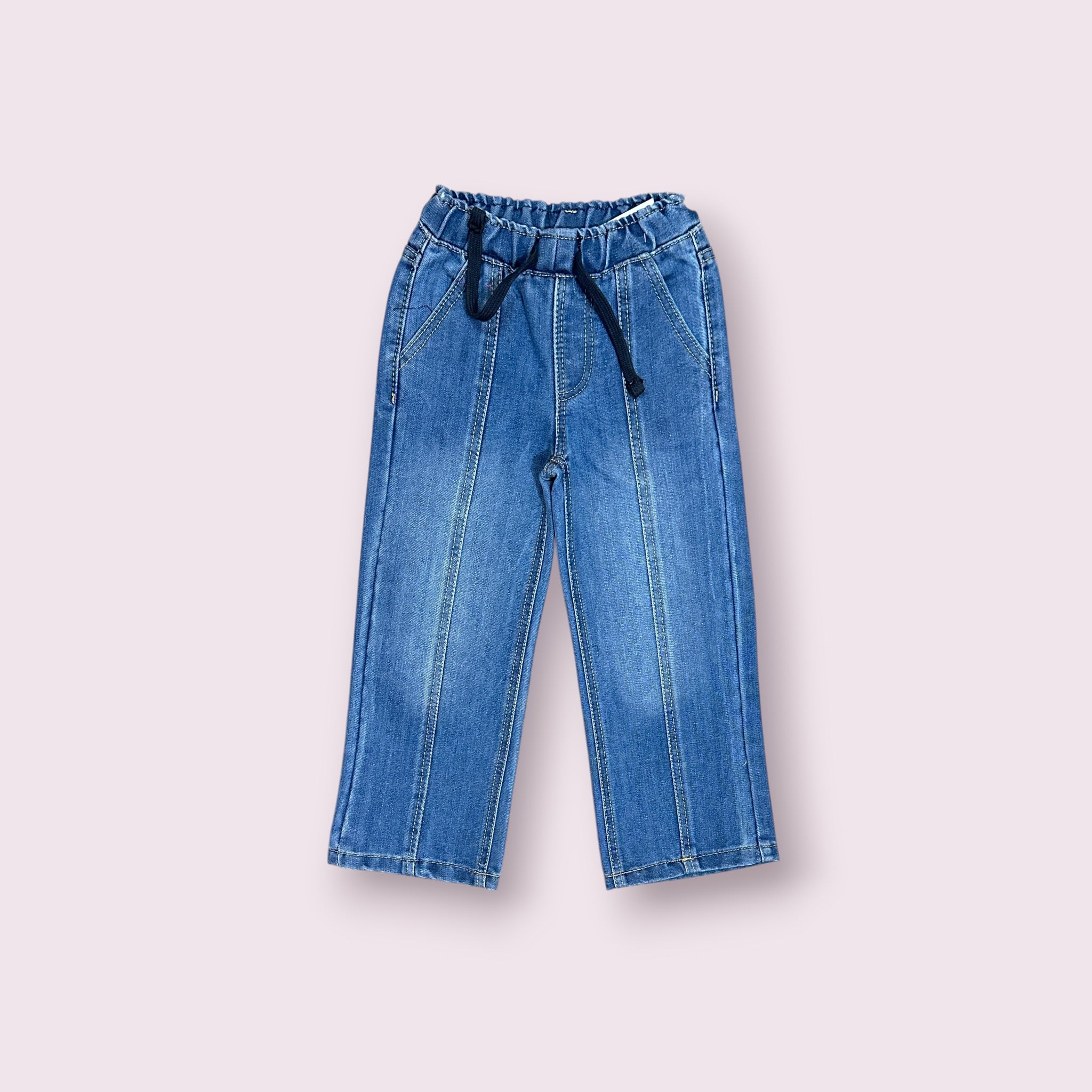 Girls Pant (00339)Clr-Blue-Fabric Jeans