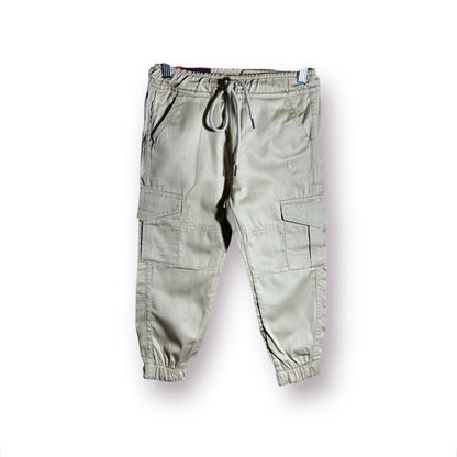 Boy Cargo Trouser(00533)Clr-Skin-Fabric Soft Cotton For Summer