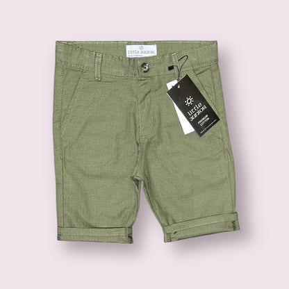 Cotton Shorts (0094)Clr-Dark Green-Fabric Cotton