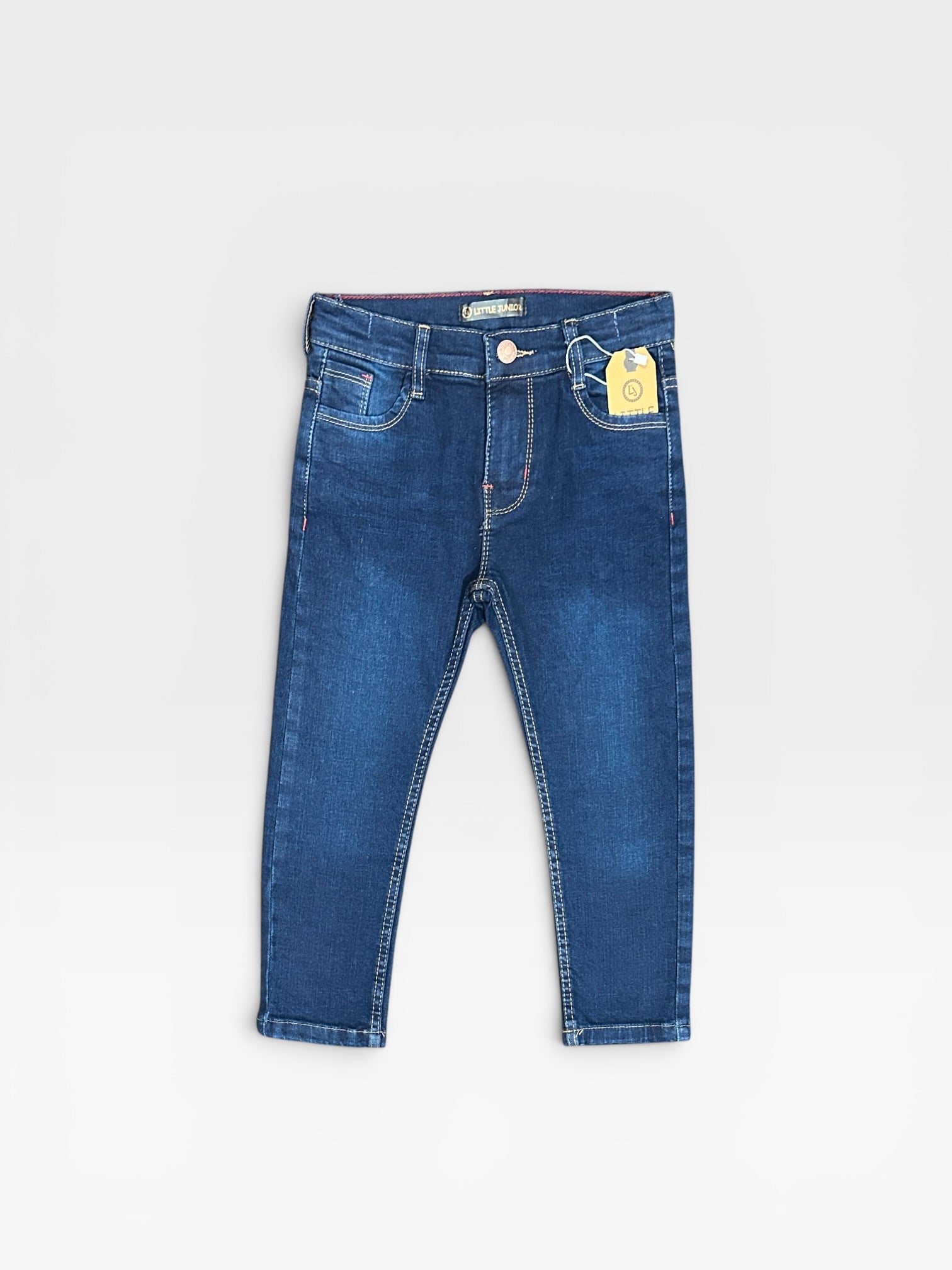 Boy Pant (02811)Clr-Dark Navy Blue-Fabric Denim Jeans