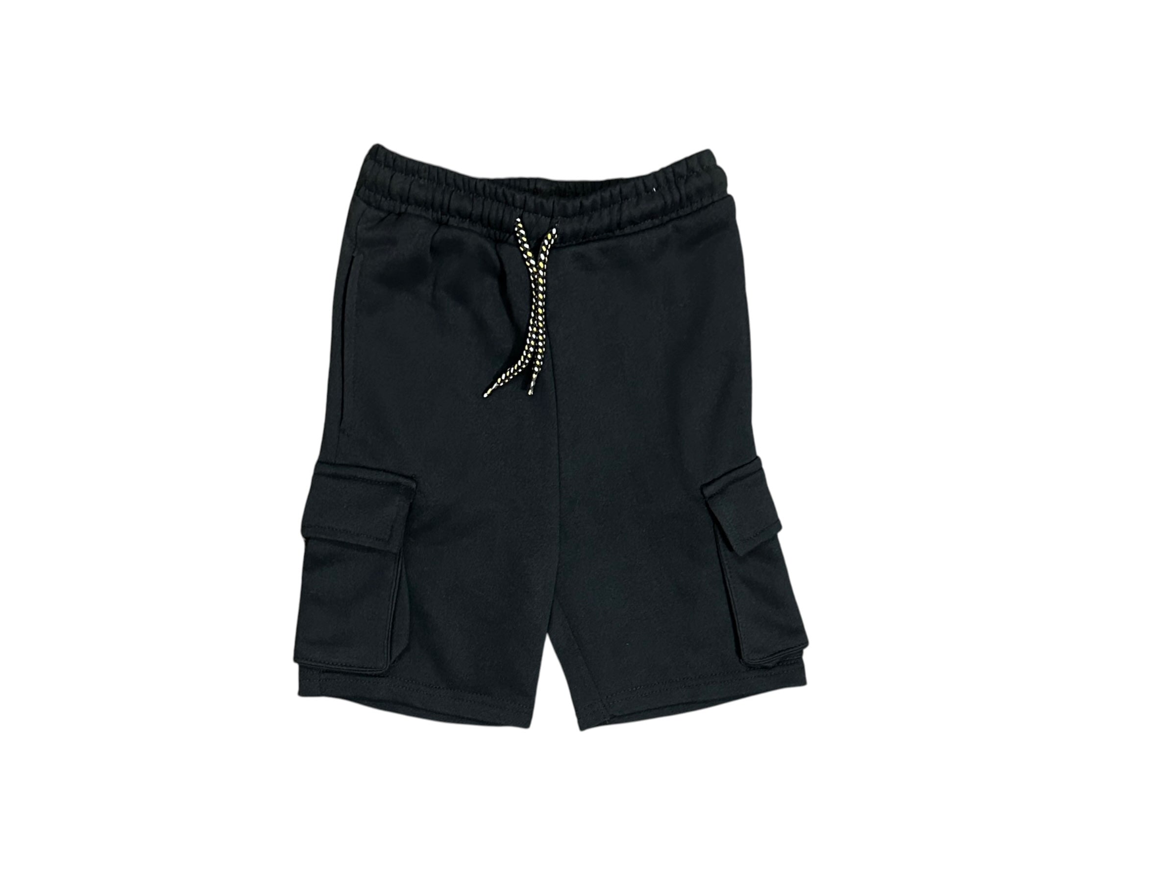Boys Terry Shorts(02840)Clr-Black-Fabric Terry For Summer