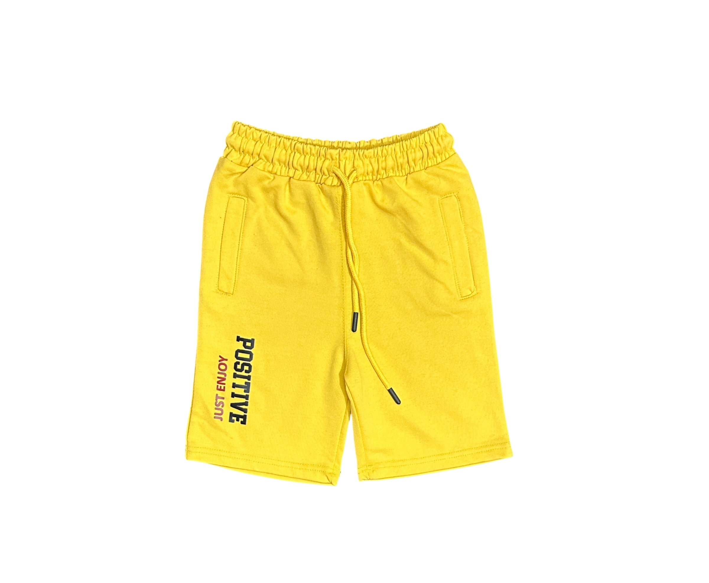 Boys Terry Shorts(02843)Clr-Yellow-Fabric Terry For Summer