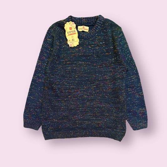 Girls Sweater(03683)Clr-Navy Blue