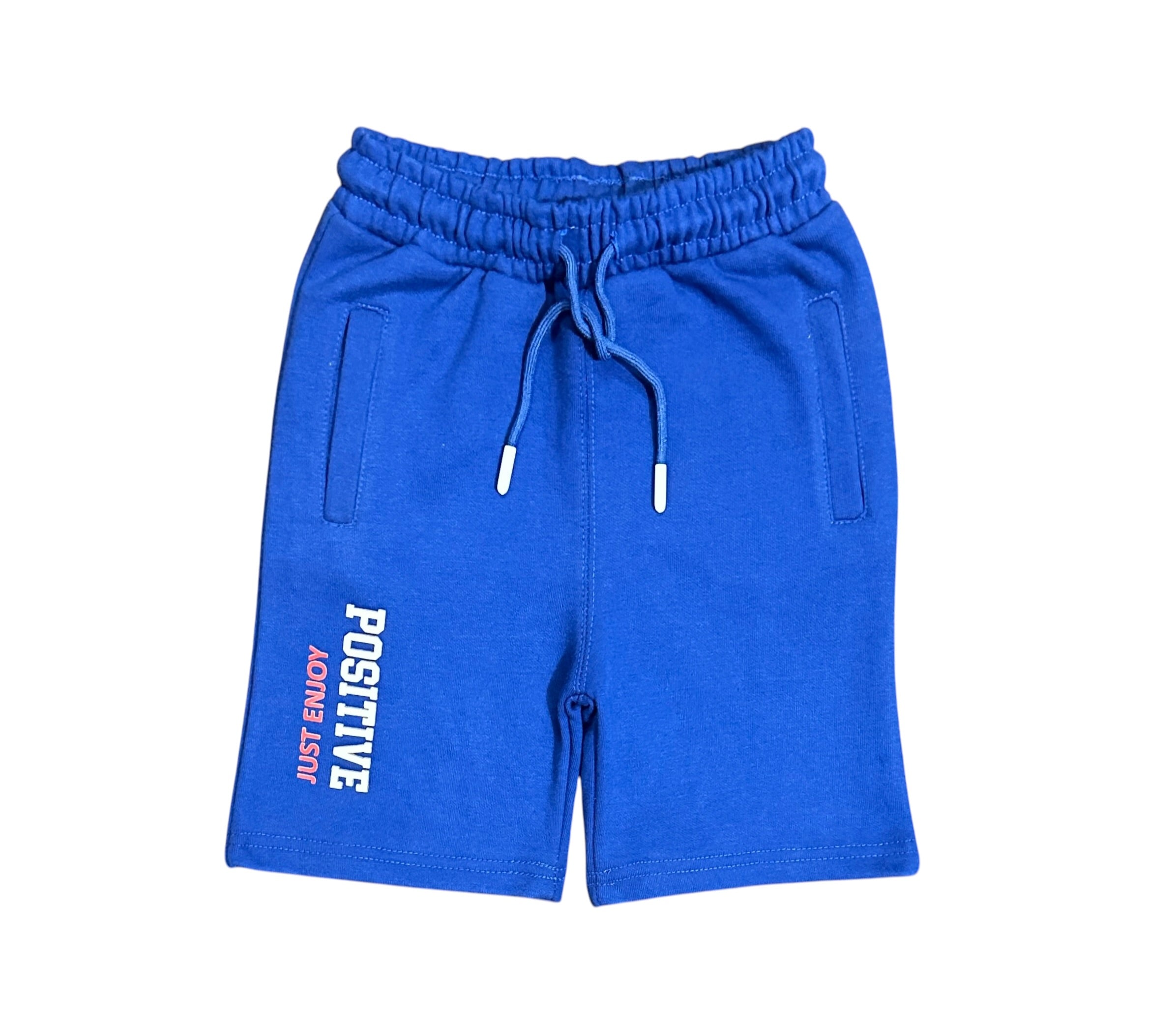 Boys Terry Shorts(02839)Clr-Royal blue-Fabric Terry For Summer