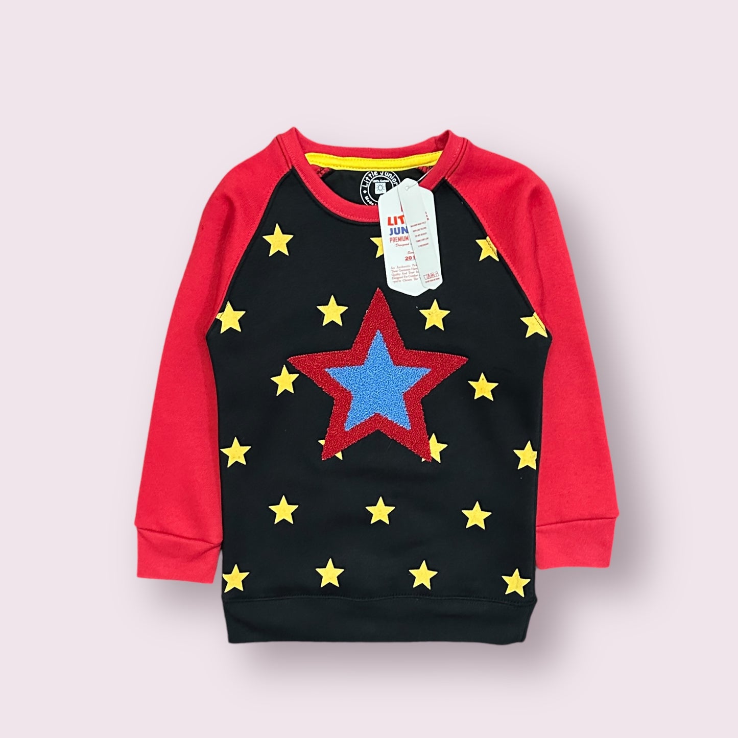 Boy Sweat Shirt(03879)Clr-Red And Black