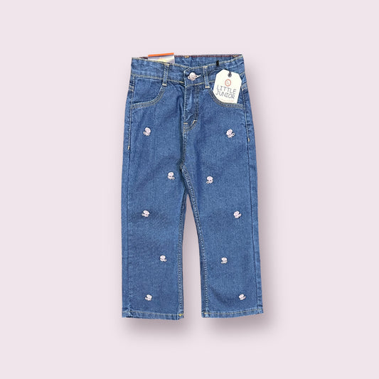 Girls Bell Bottom Pant (03651) Clr-Sky blue