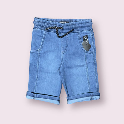 Denim Shorts (00465)Clr-blue-Fabric Jeans