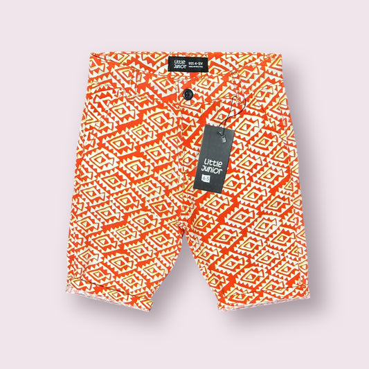 Cotton Shorts (00116)Clr-Orange-Fabric Cotton