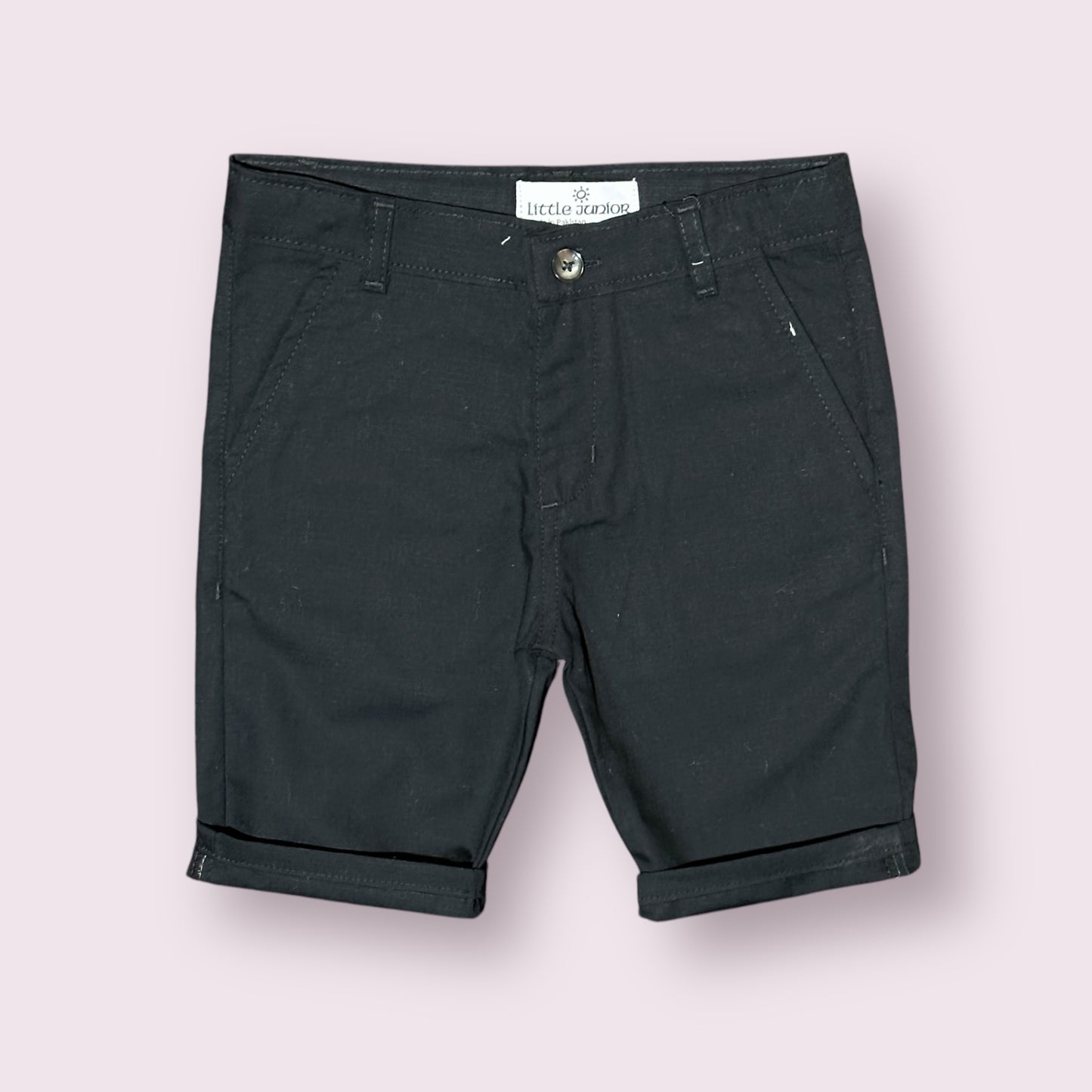 Cotton Shorts (0095)Clr-Black-Fabric Cotton