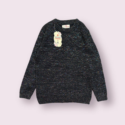 Girls Sweater(03682)Clr-Black