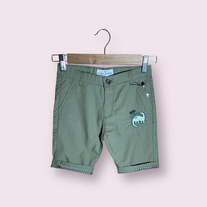 Cotton Shorts (00139)Clr-Army Green-Fabric Cotton