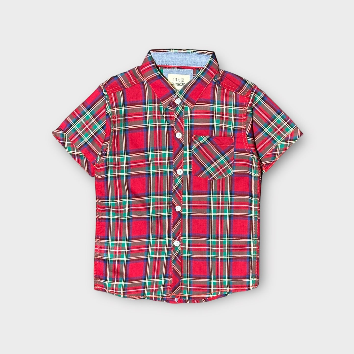 Casual Shirt (0059)Clr-Red Checks-Fabric Soft Cotton