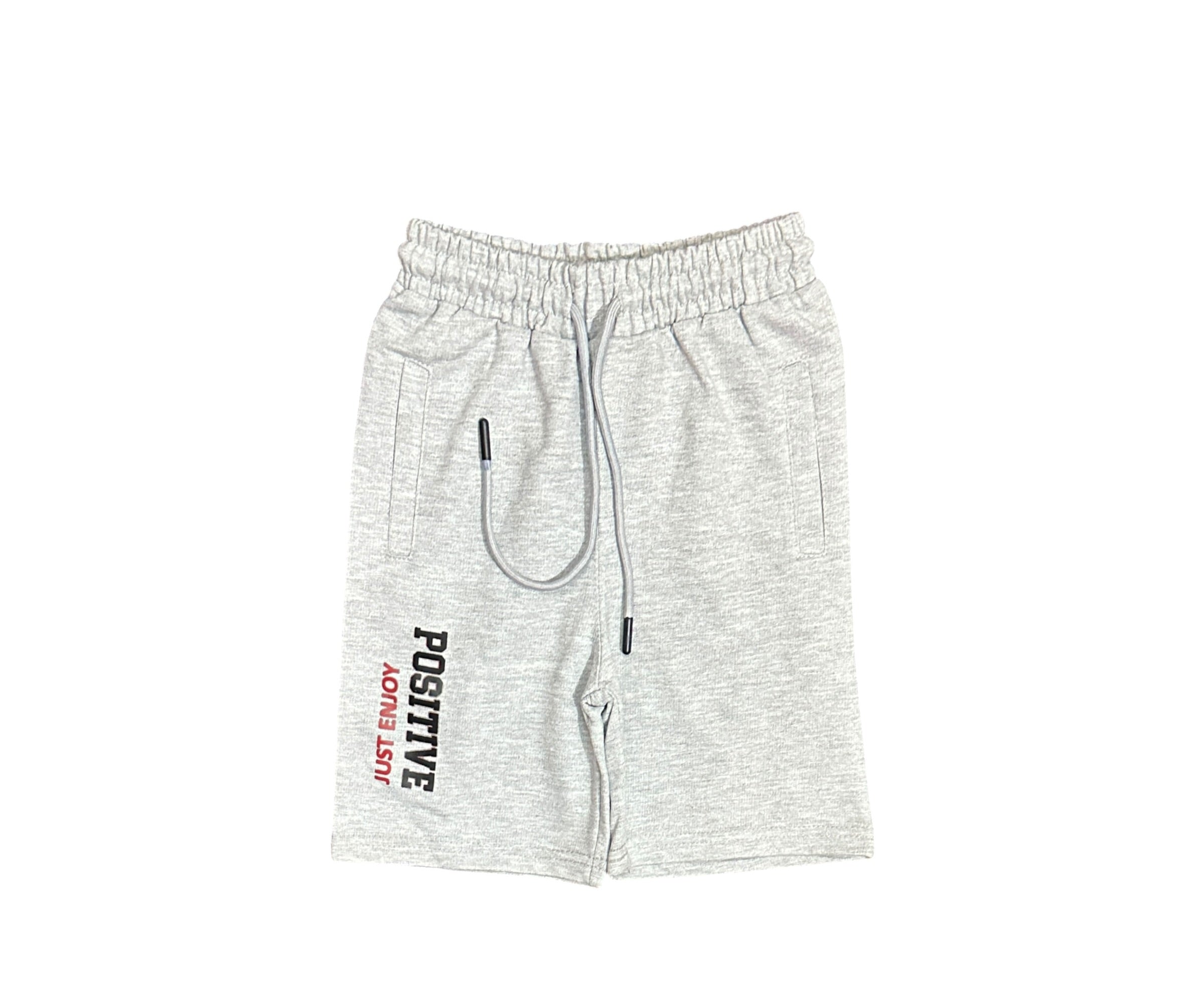 Boys Terry Shorts(02844)Clr-Gry-Fabric Terry For Summer