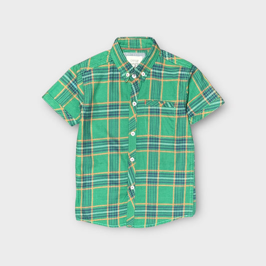 Casual Shirt (0040)Clr-Dark Green-Fabric Soft Cotton