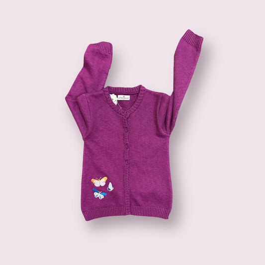 Girls Sweater(03686)Clr-Dark Purple