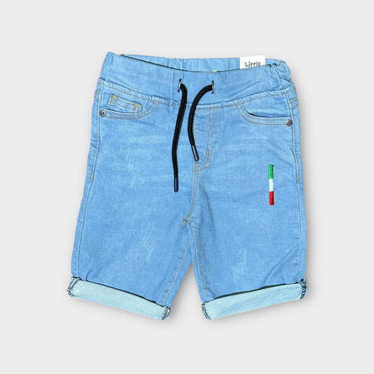 Denim Shorts (0091)Clr-Sky blue-Fabric Jeans