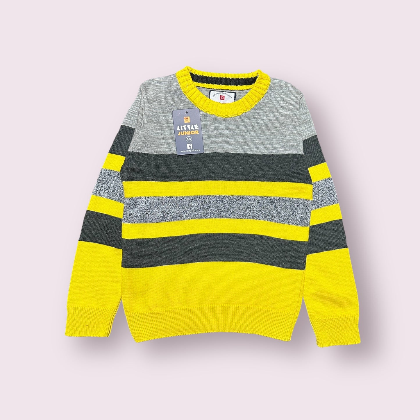 Boy Sweater (03377) Clr-Gry And Yellow