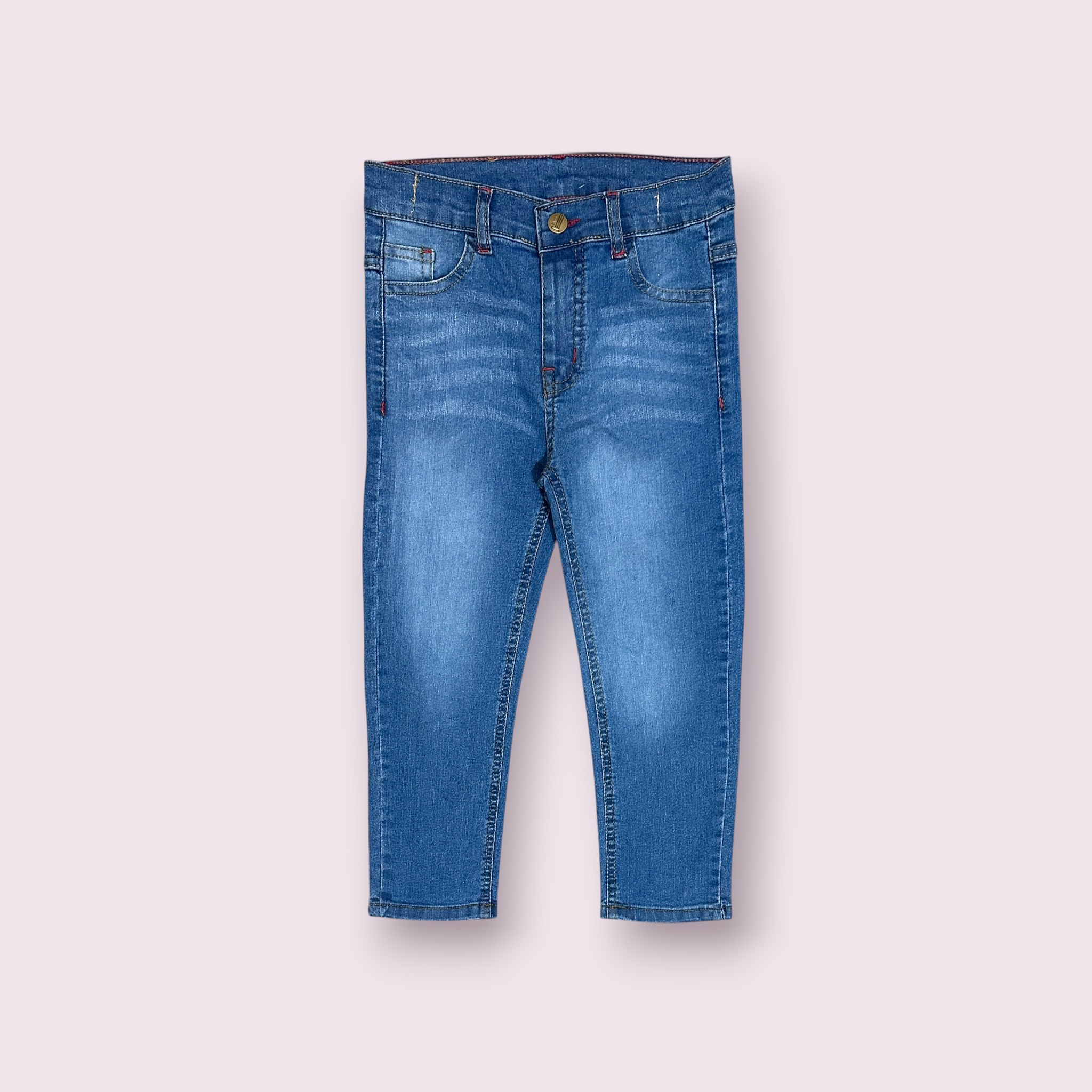 Boys Pant(0028)Clr- Blue-Fabric Denim Jeans