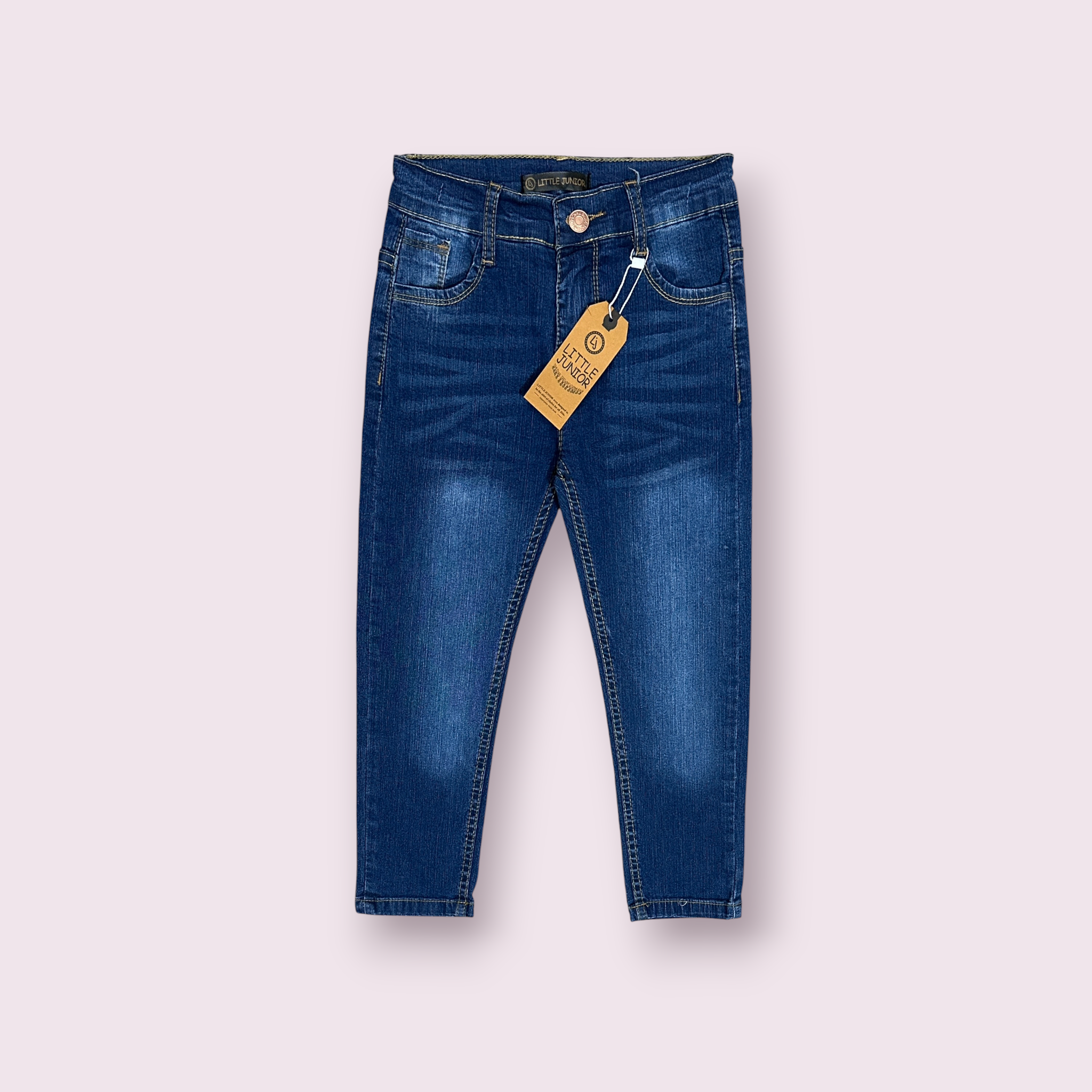Boys Pant(0015)Clr-Blue-Fabric Denim Jeans
