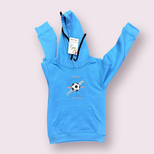 Boy Hoodie(03634) Fabric Warm Fleece-Clr Sky Blue