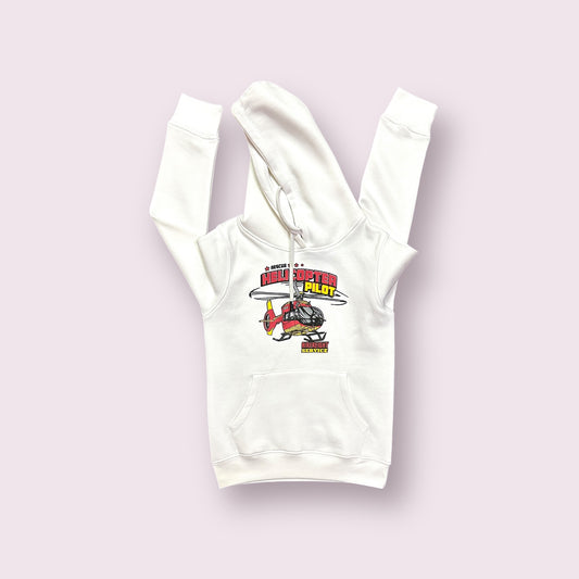 Boy Hoodie(03633) Fabric Warm Fleece-Clr White