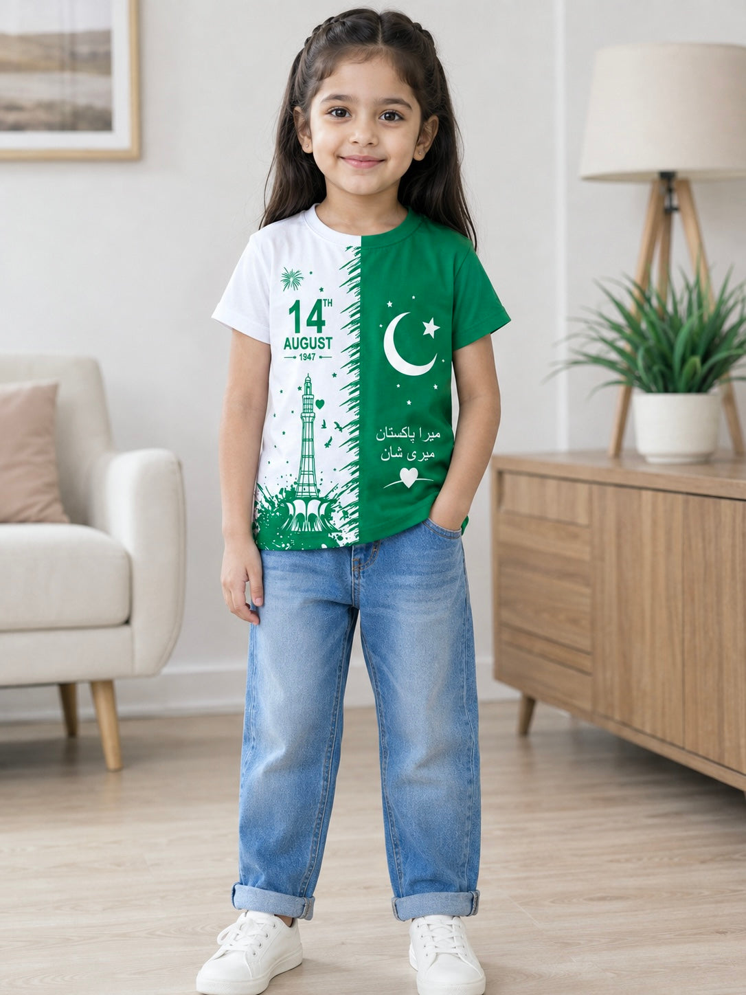 Azadi T Shirt For Girl