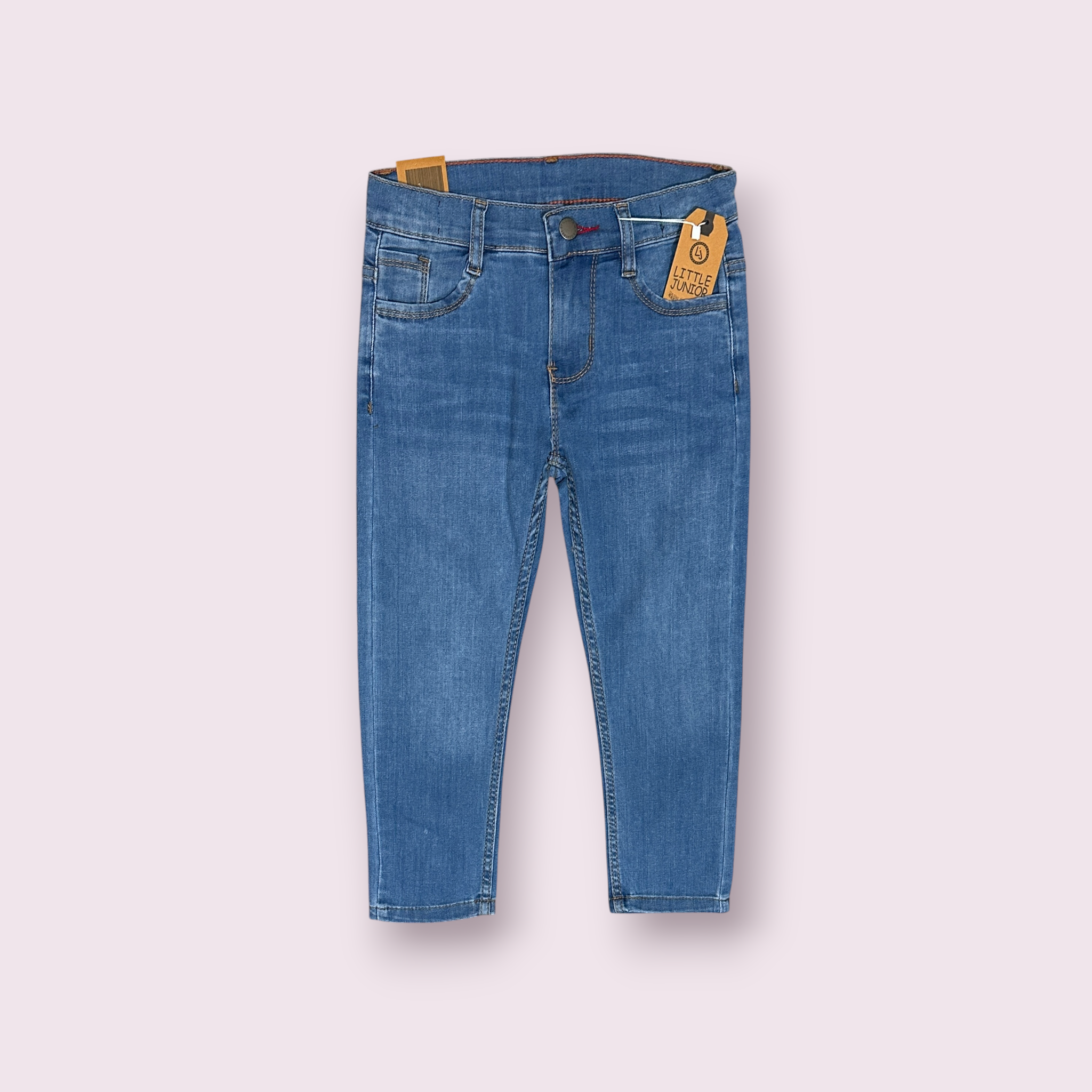 Boys Pant(00207)Clr-Sky Blue-Fabric Denim Jeans