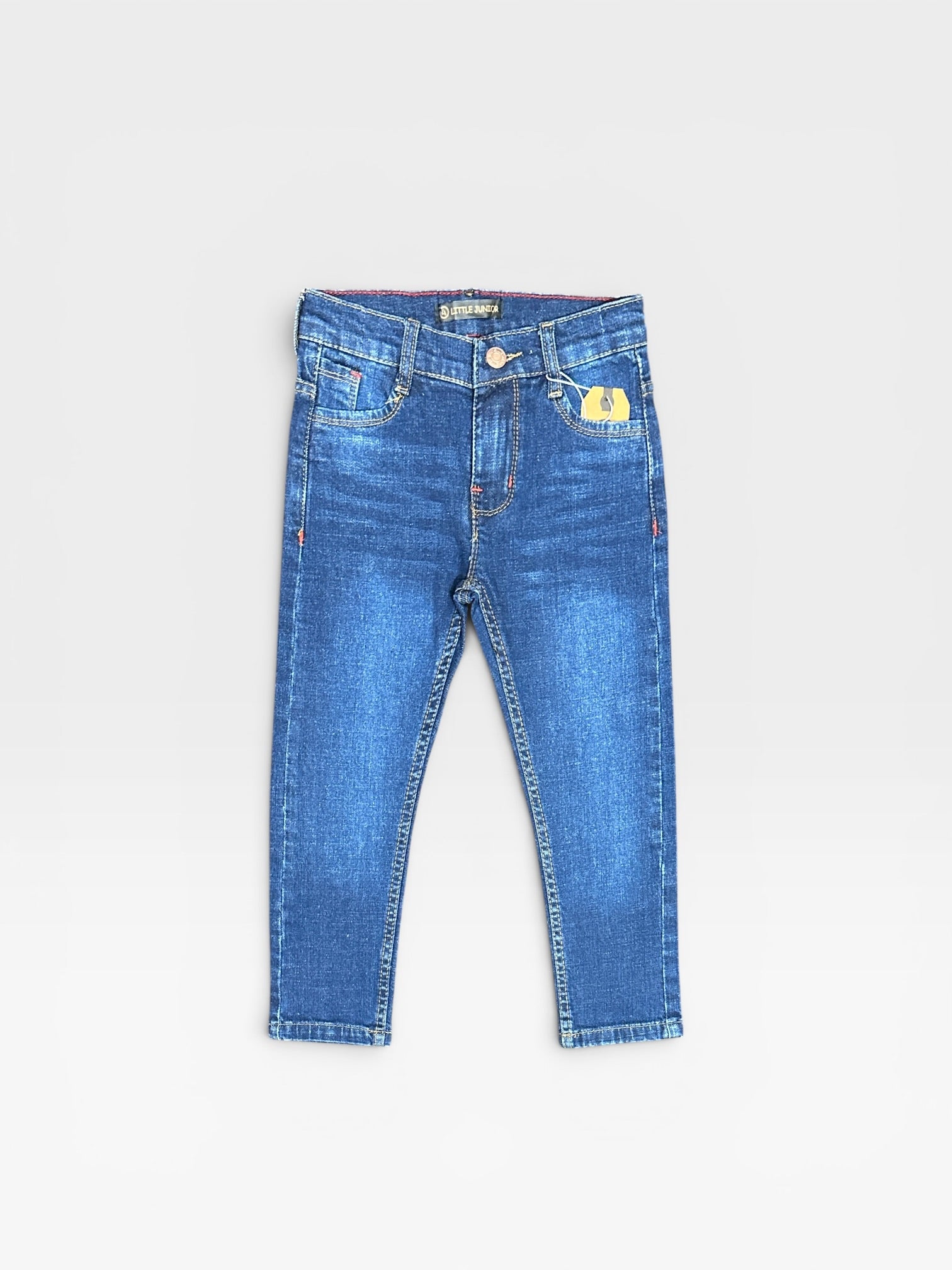 Boy Pant (02812)Clr-Dark Blue-Fabric Denim Jeans
