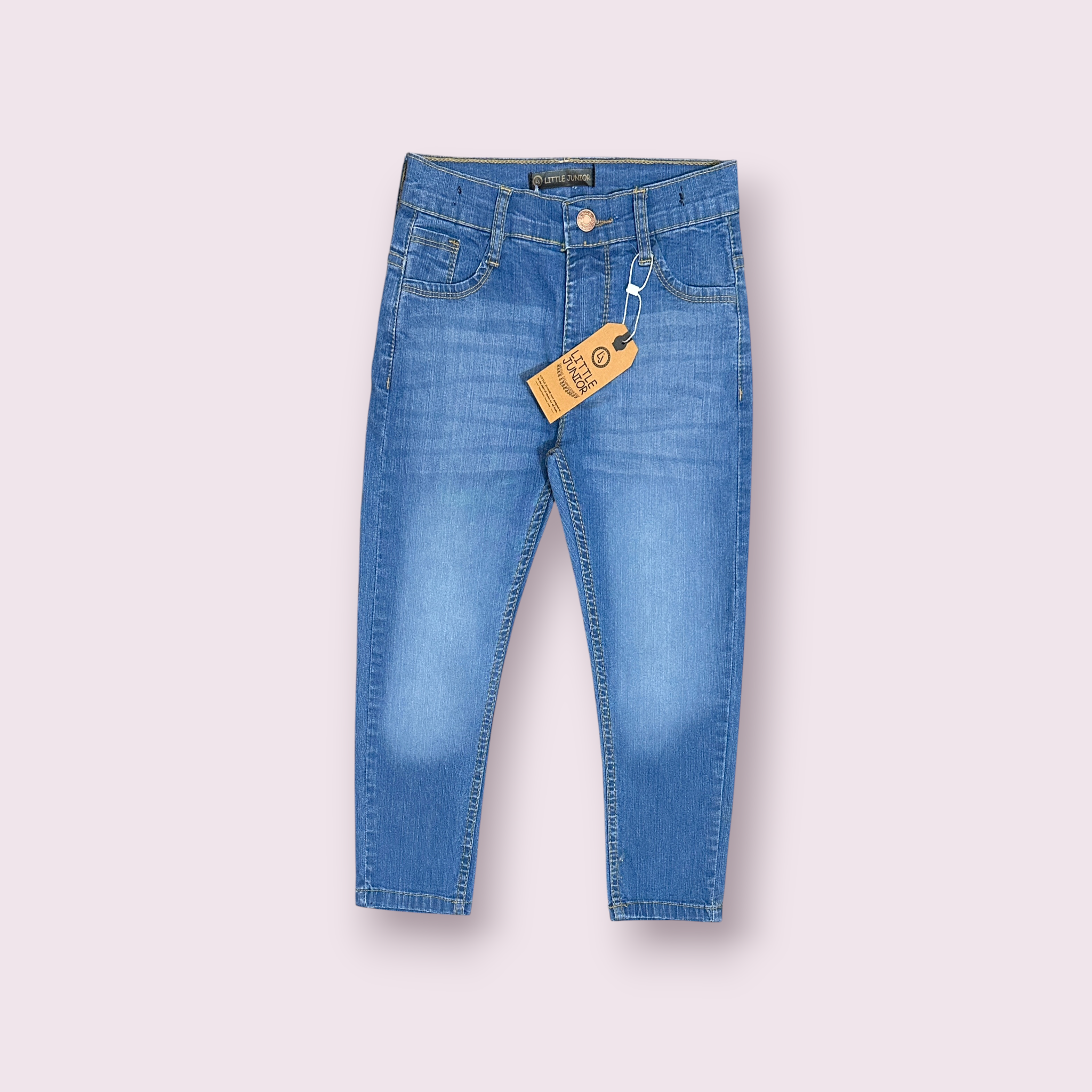 Boys Pant(0014)Clr-Lite Blue-Fabric Denim Jeans