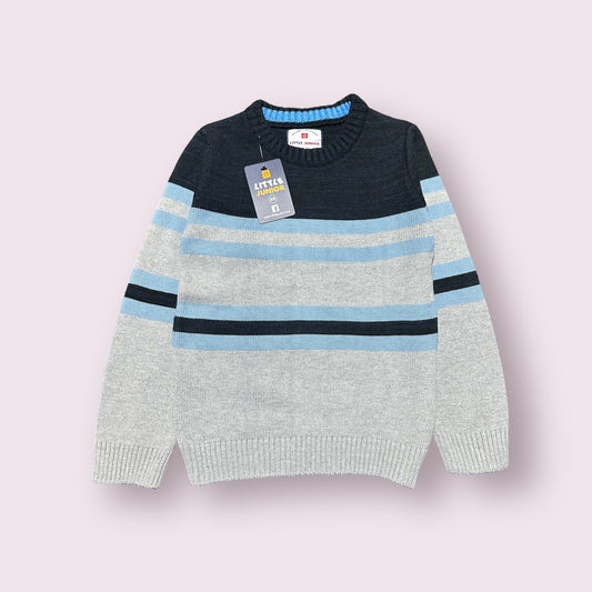 Boy Sweater (03381) Clr-Black And Gry