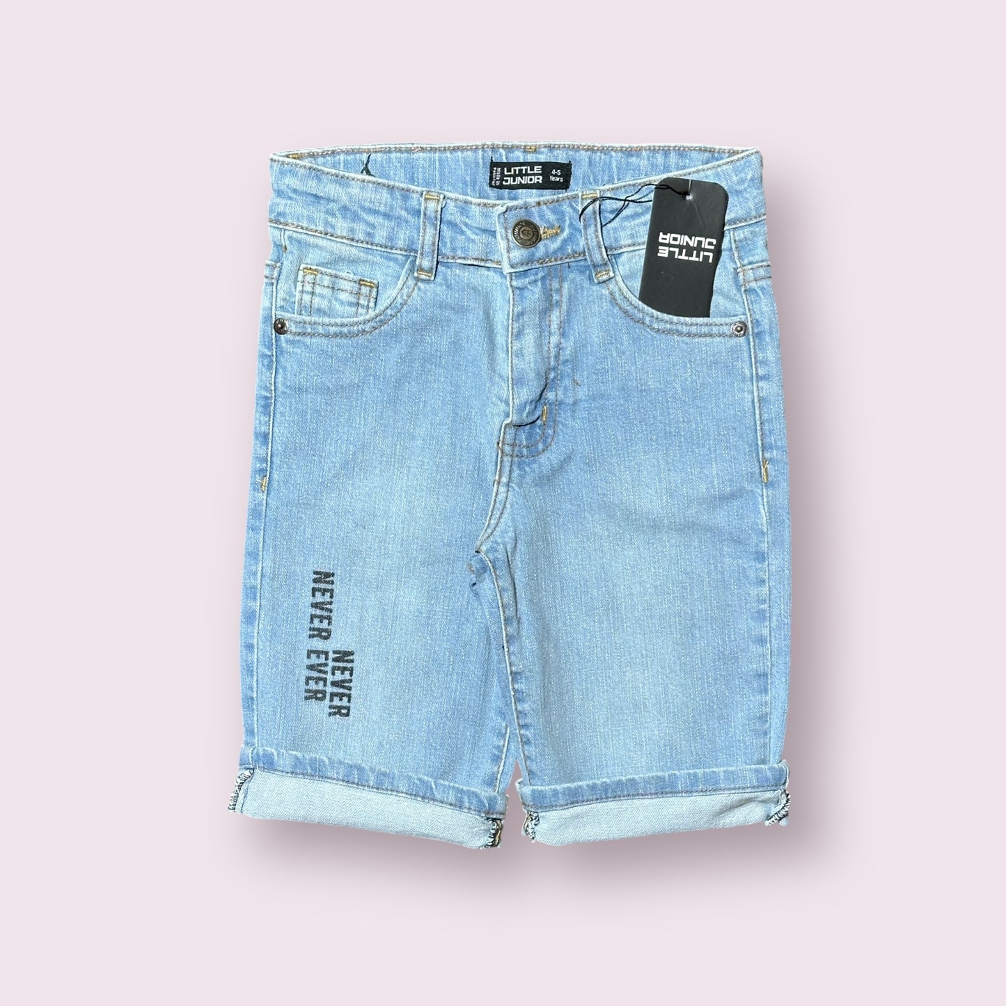 Denim Shorts (00477)Clr-Sky Blue-Fabric Jeans