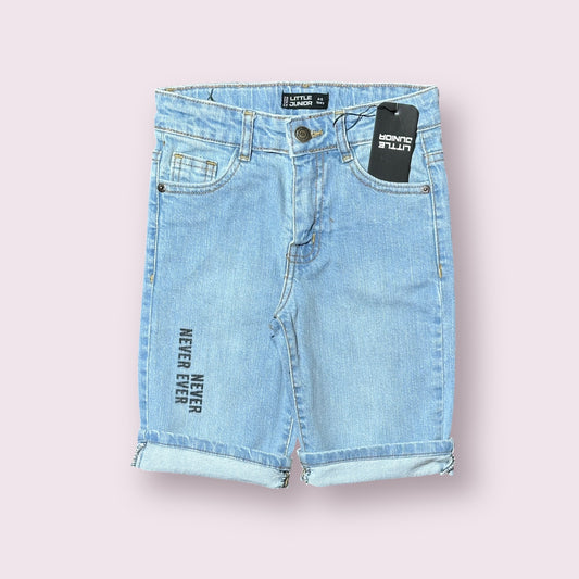 Denim Shorts (00477)Clr-Sky Blue-Fabric Jeans