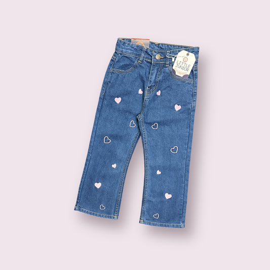 Girls Bell Bottom Pant (03654) Clr-Dark blue