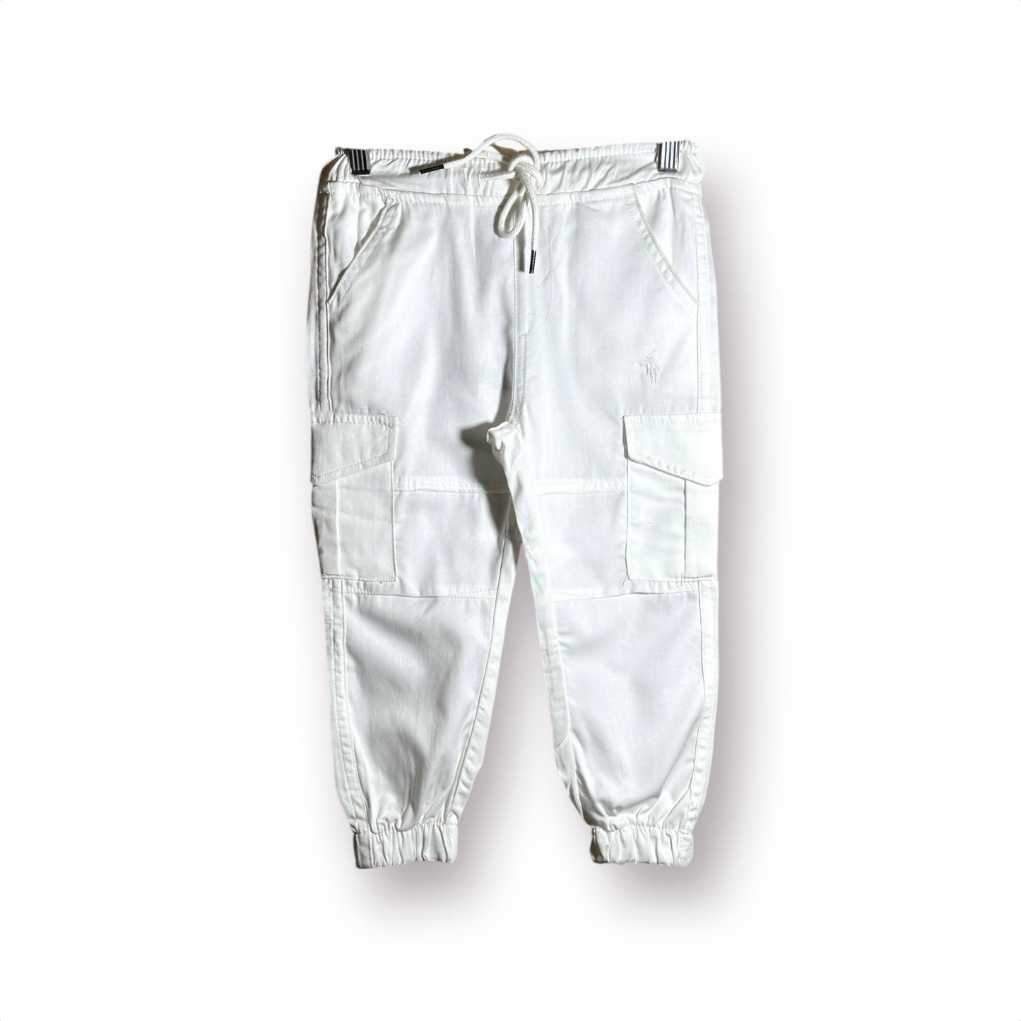 Boy Cargo Trouser(00531)Clr-white-Fabric Soft Cotton For Summer