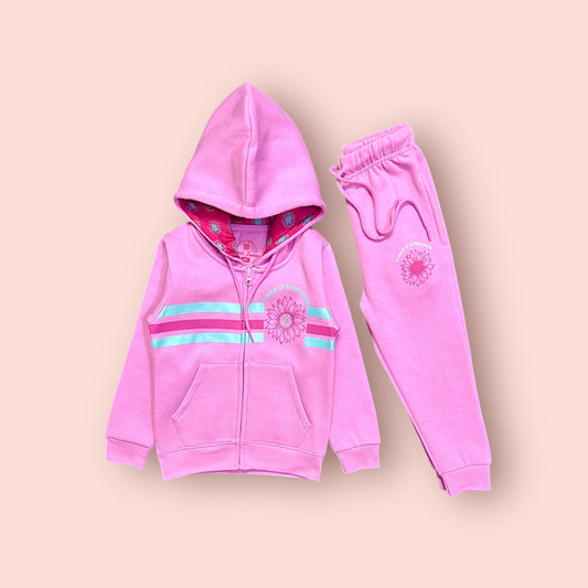 Girls Track Suit (03761)Clr-Pink