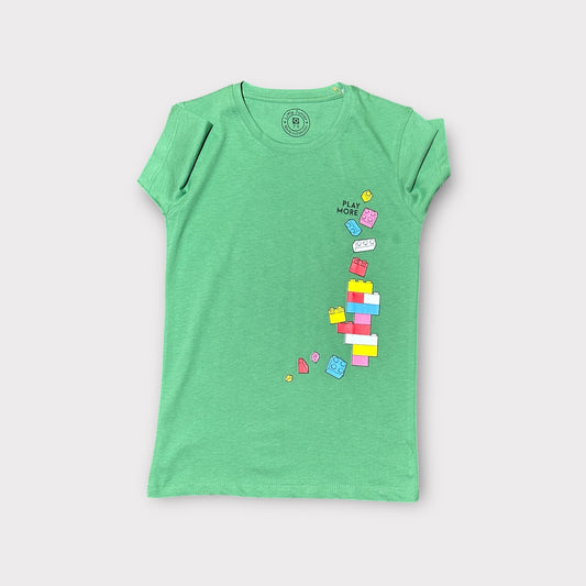 Boy T Shirt (0001)Clr-Green-Fabric Blended Cotton