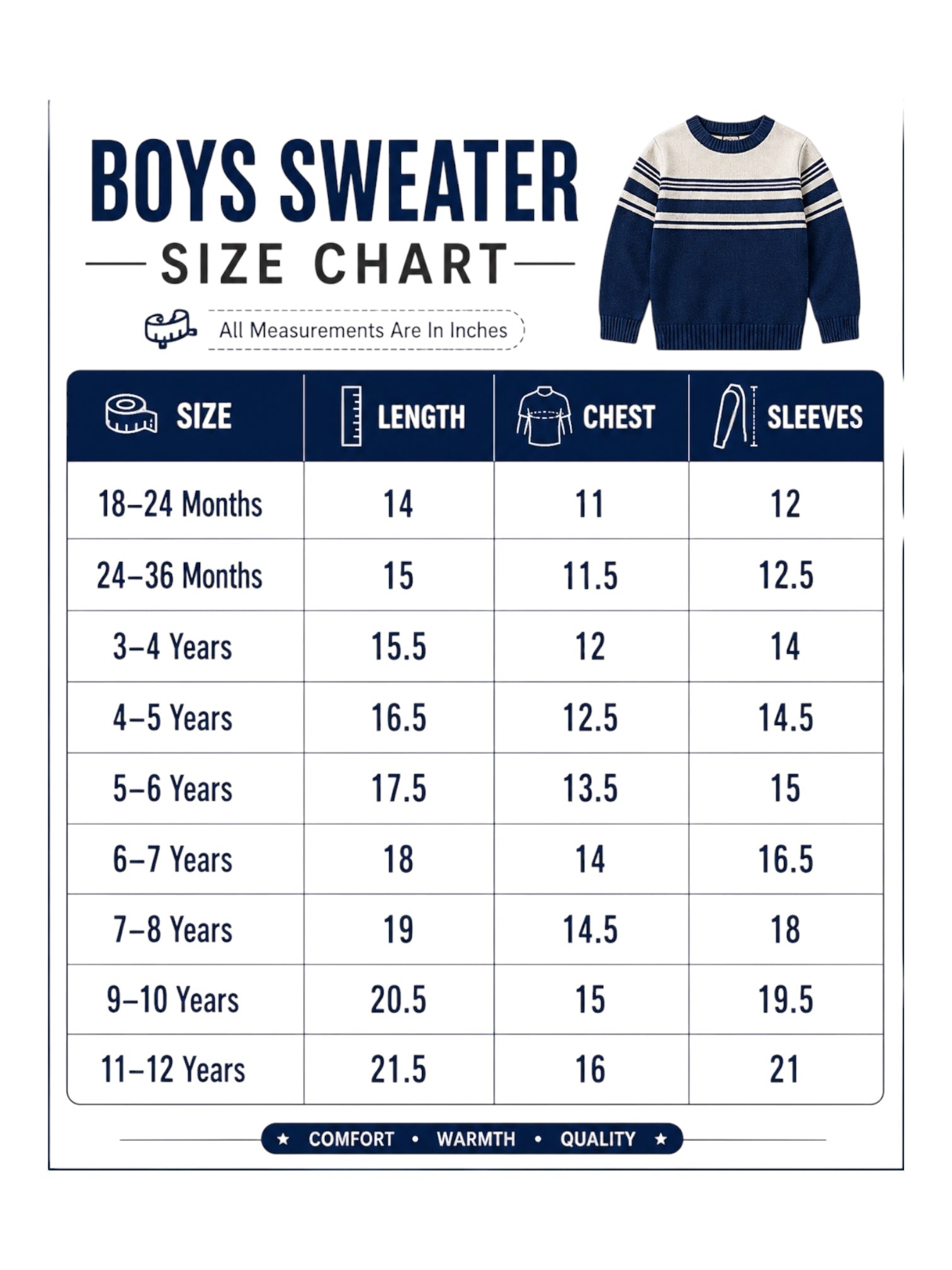 Boys Sweater (0054)Clr-Lite Gry