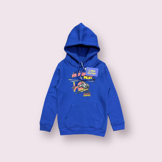 Boy Hoodie(03628) Fabric Warm Fleece-Clr Royal Blue