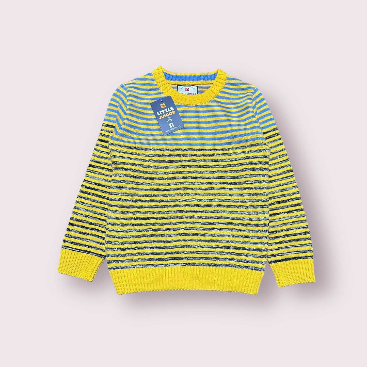 Boy Sweater (03391) Clr-Yellow Lining