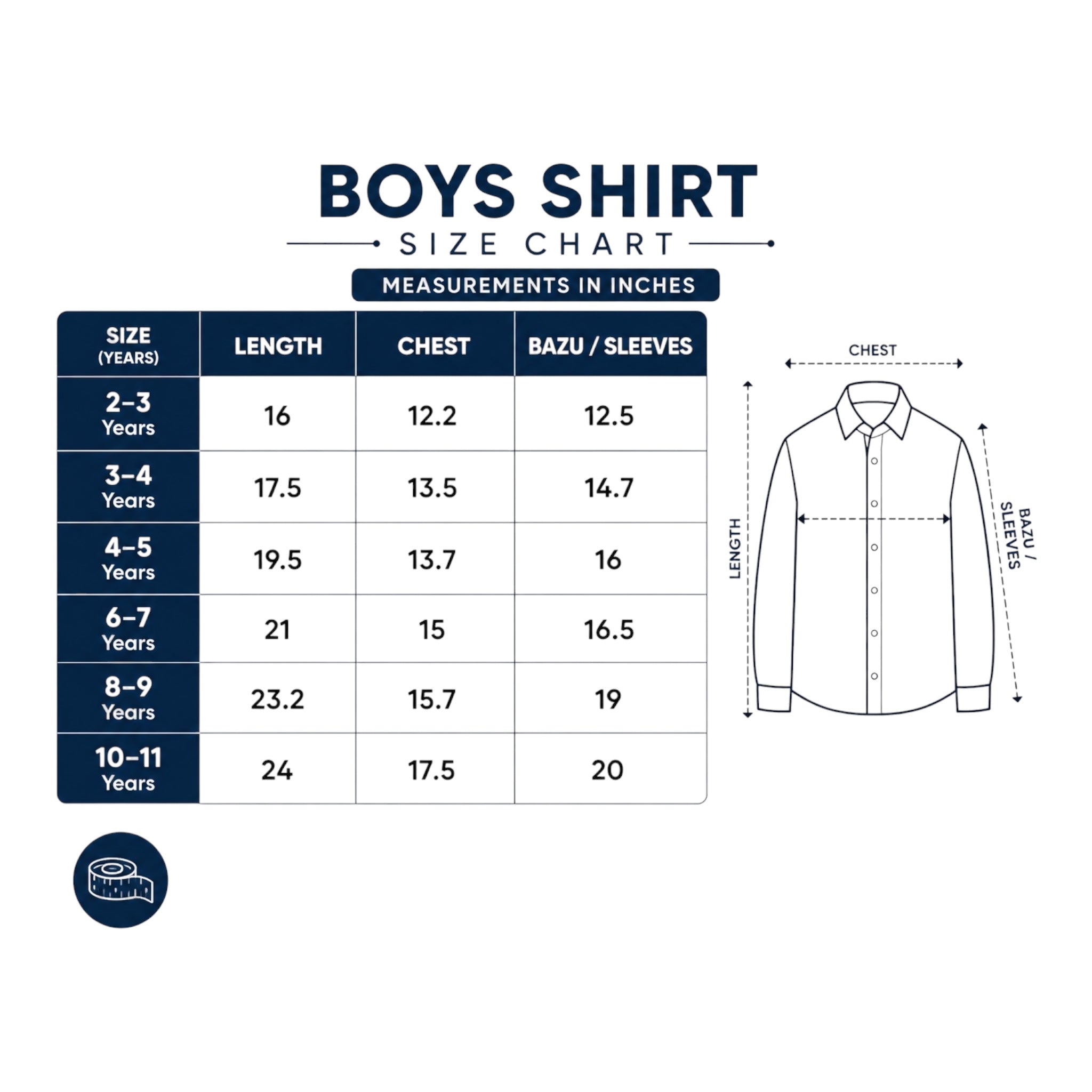 Boy Corduroy Shirt (0068) Clr-Blue-Fabric Soft Corduroy