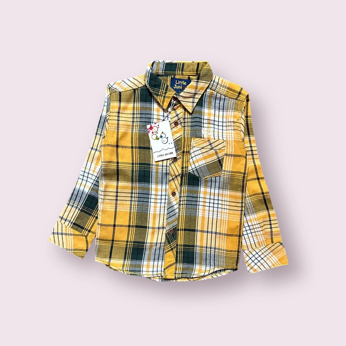 Boy Shirt (03497)Clr-Mustard Checks