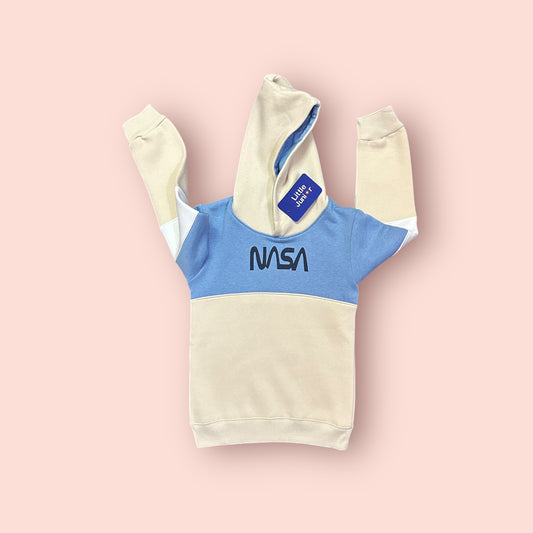 Boy Hoodie(03803)Clr-Sky And Skin,Fabric Warm Fleece